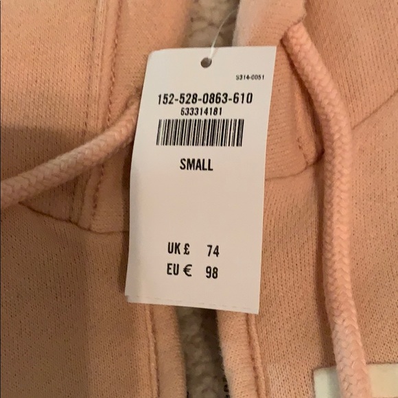 Abercrombie light pink zip up hoodie - Picture 2 of 2
